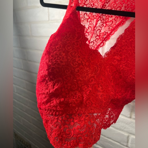 NWT Soma Bralette Lace Racerback Pullover Wireless XXL Cherry Red #0386 - Picture 3 of 10